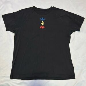 Large Adidas Embroidered Trefoil Tee